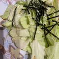 わたるんママ's cooksnap of when they made ちぎるだけ～キャベツと海苔のごま油サラダ.