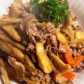 お魚屋さんはるま。's cooksnap of when they made 超簡単！牛肉と牛蒡と舞茸の炒め煮！！.