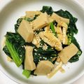 azbjbn's cooksnap of when they made 栄養満点♬｡.高野豆腐と小松菜の煮浸し.