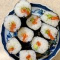 あい♪らんど's cooksnap of when they made 簡単☆サーモンアボカドロール(細巻き).