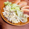 CZKO's cooksnap of when they made 余ったローストチキンで☆親子サンド.