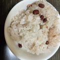 クックH86AFM☆'s cooksnap of when they made 餅米100% 炊飯ジャーでモチモチお赤飯.