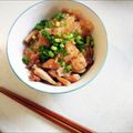 mmio's cooksnap of when they made 餅米消費に！豚バラときのこのおこわ.