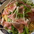ひらまー's cooksnap of when they made 簡単☆水菜と生ハムのさっぱりパスタ☆.