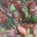 xyzクック's cooksnap of when they made 青梗菜とベーコンとシイタケのあんかけ.