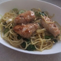 きらり流れ星's cooksnap of when they made 鶏肉と舞茸と小松菜のバターソース焼きそば.