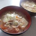 きらり流れ星's cooksnap of when they made 餅入り具だくさん味噌汁.