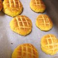 もふらー's cooksnap of when they made しっとり生おからのケーキ風メロンパン.