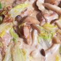 ちゃこ☆★☆'s cooksnap of when they made 白菜と鶏むね肉と牛乳の簡単クリーム煮♪.