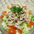 ボナちゃん's cooksnap of when they made 空豆と冷しゃぶ夏のスゴだれ素麺.