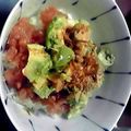 らみねす's cooksnap of when they made 超簡単♪まぐろのたたき＆アボカド丼.