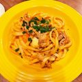 エル♀'s cooksnap of when they made 豚キムチうどん.