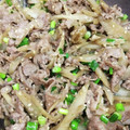 ツインズ♀ママ's cooksnap of when they made 簡単！10分で！牛こまとゴボウの甘辛炒め.