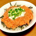 とろろ☆'s cooksnap of when they made ねぎとろサーモン丼.