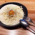 クック29VHHX☆'s cooksnap of when they made うどんで作る！釜玉めんたいカルボナーラ.