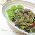 ＊naｰno＊'s cooksnap of when they made 小松菜ベーコン舞茸の卵とじ♪.