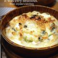 inyako's cooksnap of when they made ほうれん草とベーコンのグラタン☆.