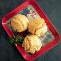 ひさかた's cooksnap of when they made クリームチーズの蒸しパン(ケーキ).