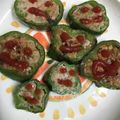 クック4Z6AJS☆'s cooksnap of when they made 子供が食べ易い♡輪切りのピーマン肉詰め.
