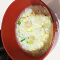 nikkijamie's cooksnap of when they made 鮭フレークと卵の雑炊(*^^)v.