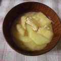 violets's cooksnap of when they made じゃがいもと油揚げの味噌汁.