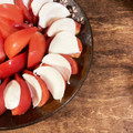 カズ形33's cooksnap of when they made ゴマ油DE！和風カプレーゼ風‥？.