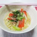 ぱふ's cooksnap of when they made 簡単☆野菜たっぷりラーメン.