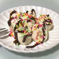 キンプリ's cooksnap of when they made チョコバナナ(◍•ᴗ•◍).