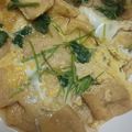 クック5KPMQT☆'s cooksnap of when they made みつばと油揚げの卵とじ.