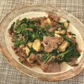 あいちー☻'s cooksnap of when they made 春菊大量消費！牛肉と春菊のすき焼き風煮.