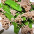 amileamila's cooksnap of when they made お弁当に♪絹さやのツナ炒め.