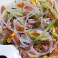 虹色にこり沖縄's cooksnap of when they made 春雨サラダ♪が主食の日！揚げ物付.