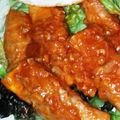くみぽにょん's cooksnap of when they made 厚揚げとバラ肉のオーロラソース焼き.