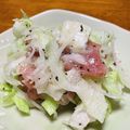 ひろむにゃんこ's cooksnap of when they made 混ぜるだけ‼生ハムチーズのマリネ風サラダ.