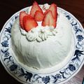 ちゃる★'s cooksnap of when they made クリスマスケーキ（レアチーズズコット）.