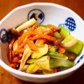 ムヒカ's cooksnap of when they made 簡単一品！しめじと人参とネギの甘辛煮.