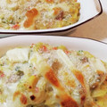 yukky☆mama's cooksnap of when they made とろぉ〜りチーズ！鮭としめじのグラタン.