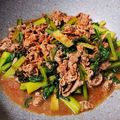 fuka6616's cooksnap of when they made 【時短10分】牛肉と小松菜のピリ辛炒め.