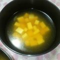 レアレアチーズ's cooksnap of when they made 体が温まる豆腐の☆しょうが入り☆お吸い物.