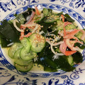 んりおか's cooksnap of when they made 簡単☆きゅうりとワカメの酢の物.