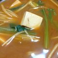 ミラクルクルygro's cooksnap of when they made 豆腐×ほうれん草・えのきの味噌汁♪.