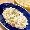 YUH♡ママ's cooksnap of when they made ベーコンとエリンギのチャーハン.