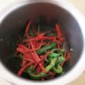⭐ミルクティー⭐'s cooksnap of when they made 人参ピーマン✰ごま味噌にんにく✰きんぴら.