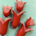 ペコポコBOX's cooksnap of when they made ウインナー飾り切りチューリップ　キャラ弁.