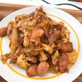 えみらくる's cooksnap of when they made ☆玉ねぎ・卵・ウインナー炒め☆.