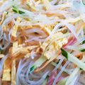 虹色にこり沖縄's cooksnap of when they made 春雨サラダ♪が主食の日！揚げ物付.