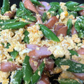 甘いの大好きメグママ's cooksnap of when they made スナップえんどうとウインナーのマヨ卵炒め.