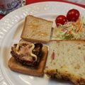 アイリッシュショコラ's cooksnap of when they made ✨唐揚げトースト✨.