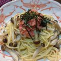 A子／平日のおやつ's cooksnap of when they made 喫茶店のたらこスパゲティ.