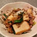 cook☆mi's cooksnap of when they made 節約レシピ　厚揚げとニラのひき肉あんかけ.